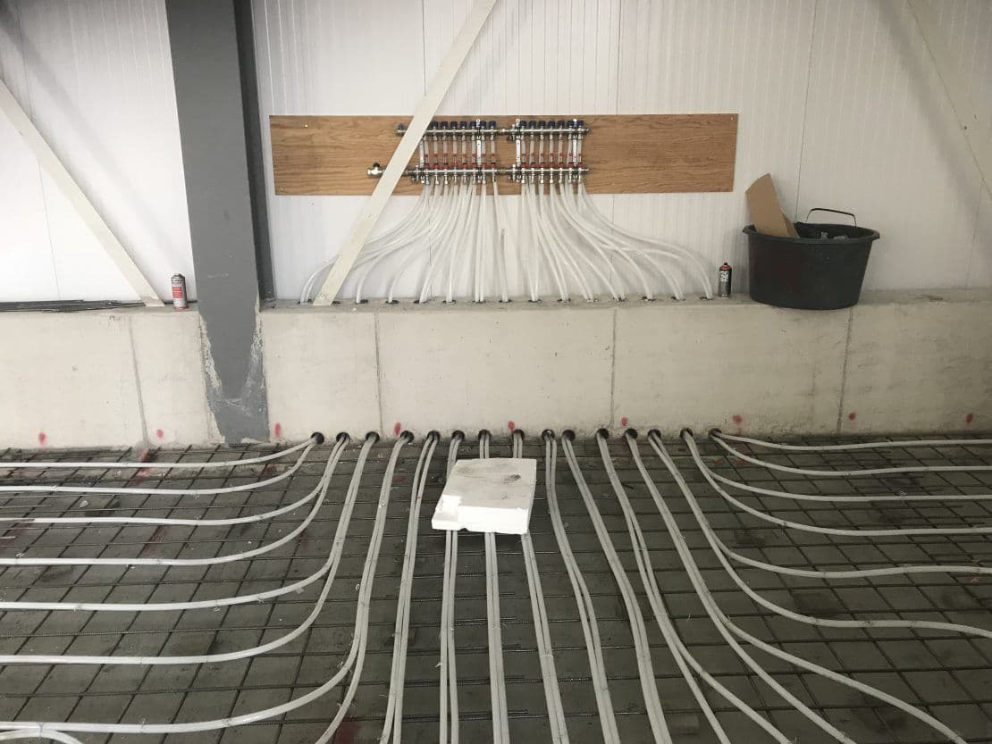 , Bedrijfshallen vloerverwarming, Licher - Installatietechniek